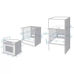 Встраиваемый электрический духовой шкаф Korting OKB 1331 GNBX