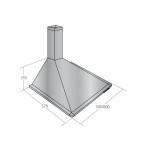 Каминная вытяжка Maan Elegant Turbo 50 античное золото