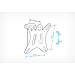 Кронштейн для телевизора Holder LCDS-5002 металлик