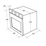 Встраиваемый электрический духовой шкаф Maunfeld EOEFG.769RIB.RT