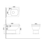 Унитаз подвесной Creo Orleans OR1100+OR1001