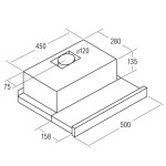 Встраиваемая вытяжка Cata TF 5250 X/L
