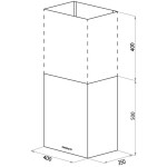 Каминная вытяжка Maunfeld Box Push 40 белый