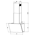 Каминная вытяжка Hebermann HBKH 45.6 W