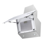 Каминная вытяжка Maunfeld Mersey 60 нержавеющая сталь/белое стекло