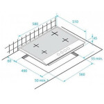 Встраиваемая газовая варочная панель Beko HIAG64223SX