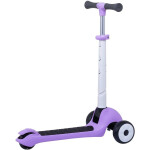 Самокат Ridex 3-х колесный Motley, 120/90 мм белый/фиолетовый