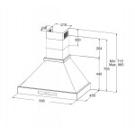 Каминная вытяжка Korting KHC 6809 B