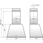 Каминная вытяжка Elikor Гамма 60П-650-Э3Д антрацит/серебро