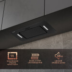 Встраиваемая вытяжка Weissgauff Aura 900 BL