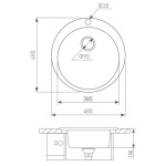 Кухонная мойка Zigmund & Shtain Kreis 480 молодое шампанское