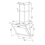 Каминная вытяжка Krona Liva 600 white S