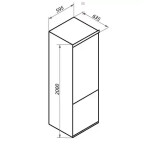 Холодильник Maunfeld MFF200NFW
