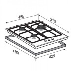 Встраиваемая газовая варочная панель Zigmund & Shtain M 23.4 B