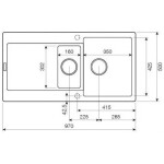 Кухонная мойка Lava D.5 BASALT