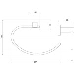 Полотенцедержатель Timo Selene 10050/00 chrome