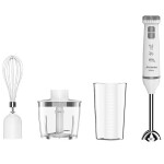 Блендер погружной Аксинья КС-307В белый/серый