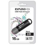 Флеш-накопитель Exployd 16GB-570 черный