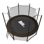 Батут Unix Line 8 ft inside black/brown