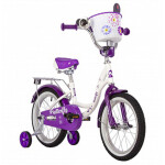 Велосипед Novatrack Butterfly 14" белый-фиолетовый 147BUTTERFLY.WVL23
