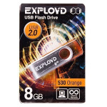 Флеш-накопитель Exployd 8GB 530 оранжевый