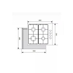 Встраиваемая газовая варочная панель Lex GVS 644-1 IX