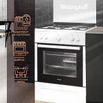 Газовая плита Weissgauff WGS G1G02 W
