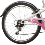 Велосипед Novatrack 24SH6V.BUTTERFLY.11PN22 белый-розовый