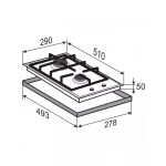 Встраиваемая газовая варочная панель Zigmund & Shtain G 14.3 B