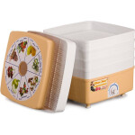 Сушилка для овощей Ротор Дива-Люкс СШ-010 с 5 решетами в цветной упаковке (квадратная)