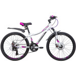 Велосипед Novatrack 24AHD.KATRINA.12WT9 белый