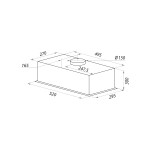 Встраиваемая вытяжка Maunfeld Crosby Flat 52 нержавеющая сталь