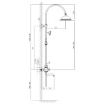 Душевая система Timo Adelia SX 601000 chrome