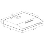 Вытяжка Krona Jessica slim PB 500 black