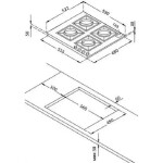 Встраиваемая газовая варочная панель Korting HGG 6911 CTRW