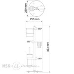 Стойка комбинированная настенная WasserKraft K-1246 темная бронза