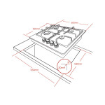 Встраиваемая газовая варочная панель Ginzzu HCG-402