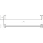 Держатель полотенец WasserKraft Oder K-3030