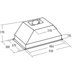 Встраиваемая вытяжка Cata G 45 X/L