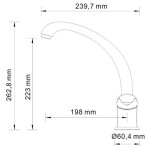 Смеситель для кухонной мойки WasserKraft Rossel 2807 хром