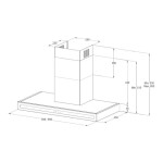 Каминная вытяжка Korting KHC 6877 N