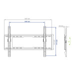 Кронштейн для телевизора Kromax Ideal-102 Black