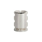 Зажим с проставкой для трюкового самоката STG серебро Х98877