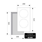 Встраиваемая индукционная варочная панель Lex EVI 320 BL