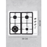 Встраиваемая газовая варочная панель Zigmund & Shtain GN 128.61 W