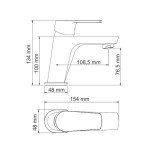 Смеситель для умывальника WasserKraft Dill 6103