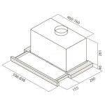 Встраиваемая вытяжка Jetair Betta 60/GR/BK