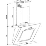Каминная вытяжка Weissgauff Sigma 60 PB BL