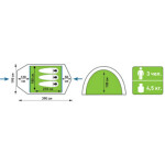 Палатка Atemi Altai 3 CX Ripstop