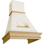 Каминная вытяжка Elikor Бельведер Валенсия 90П-650-П3Д топленое молоко/дуб неокрашенный